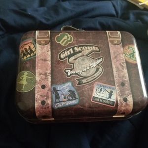 Girl Scouts collector travel suitcase tin 100th Anniversary 1912-2012